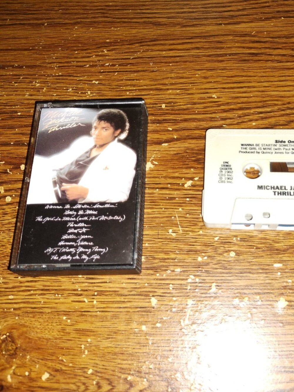 Michael Jackson - Thriller on cassette (CBS Records, Canada, 1982)